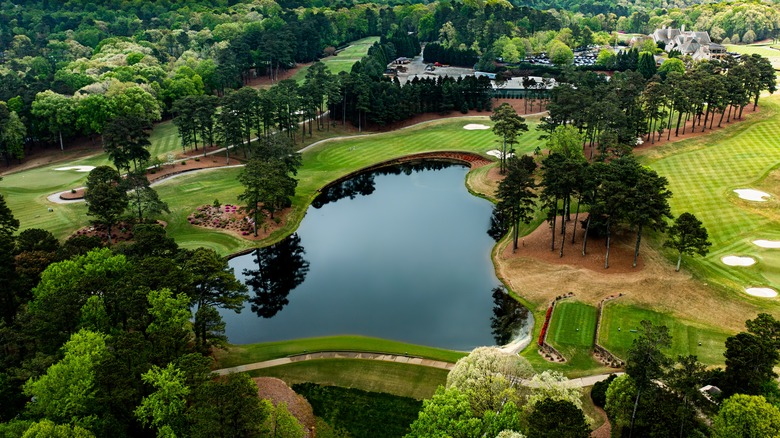 Greensboro golf course aerial view