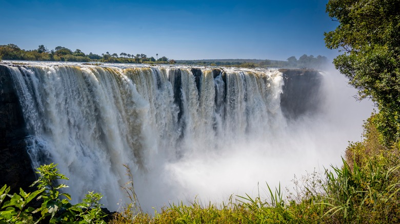 A view of Victoria Falls in Mosi-oa-Tunya National Park, Zambia