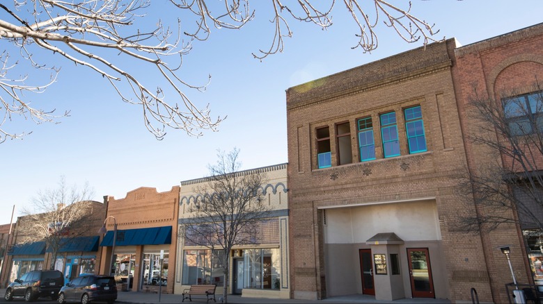 Downtown Clarkdale with original buildings