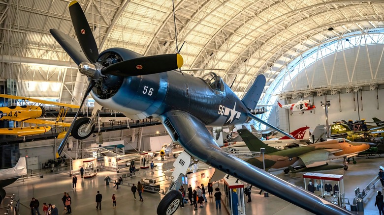 WWII fighter plane at Steve F. Udvar-Hazy Center