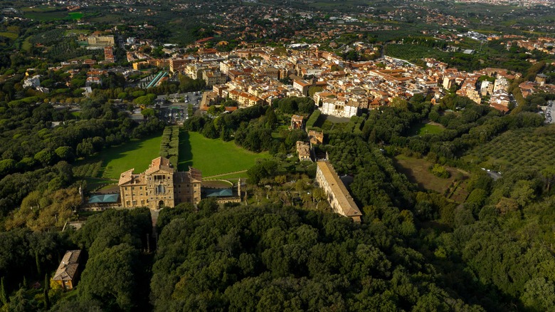 Aerial view of Frascati