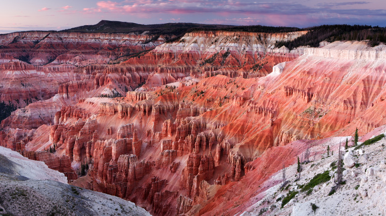 Cedar Breaks National Monument at sunset