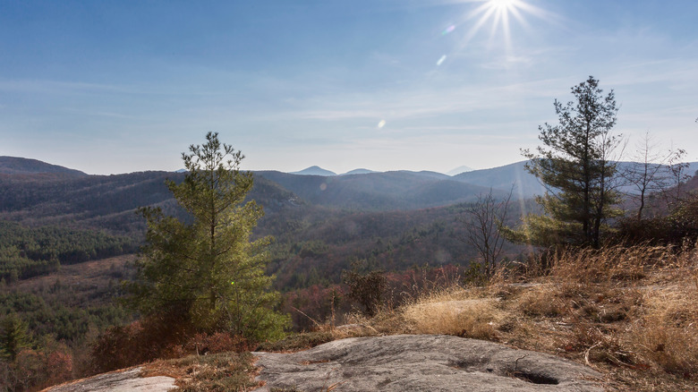 Panthertown Valley cliff overlook