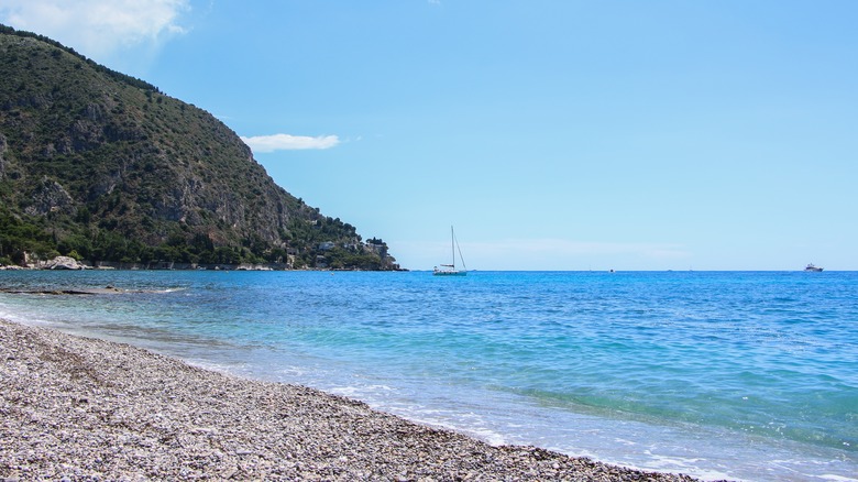 The beach at Eze sur Mer