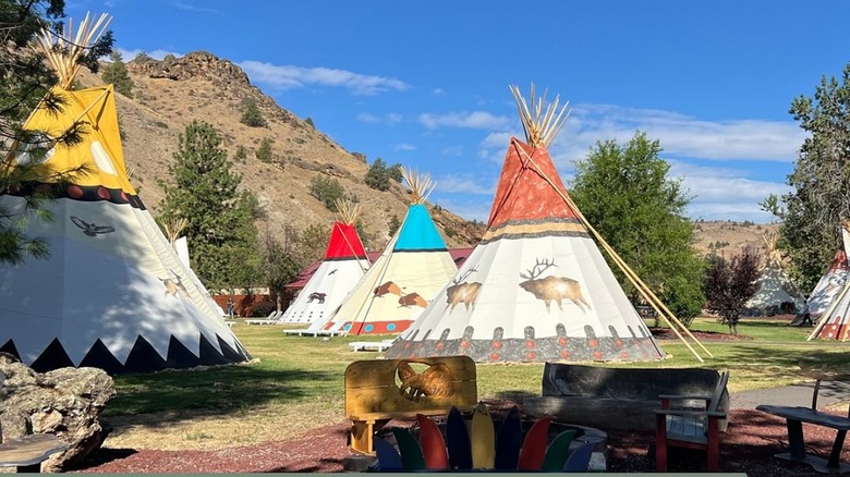 Teepees at Kah-Nee-Ta resort