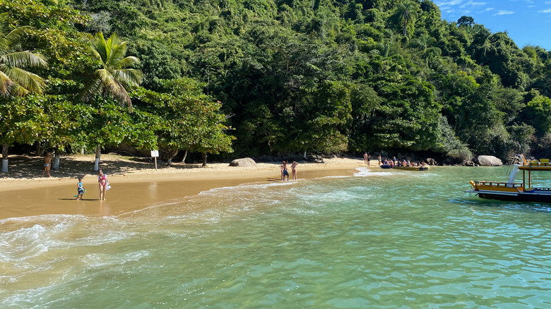 View of the Praia da Lula from the water