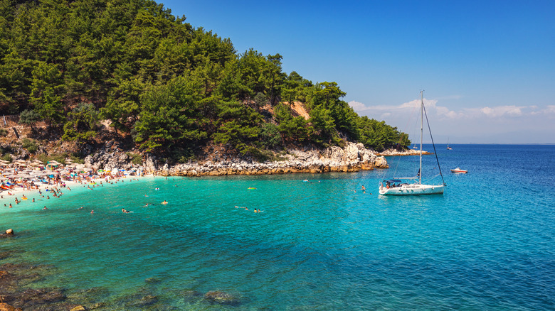 Saliara Beach on Thassos, Greece