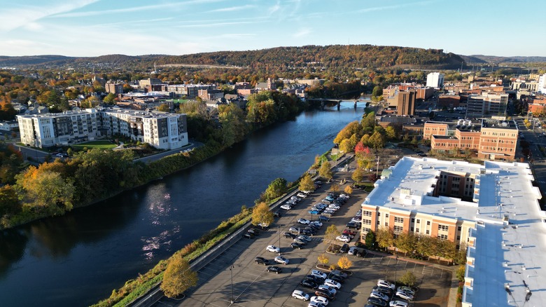 Aerial view of Binghamton, NY