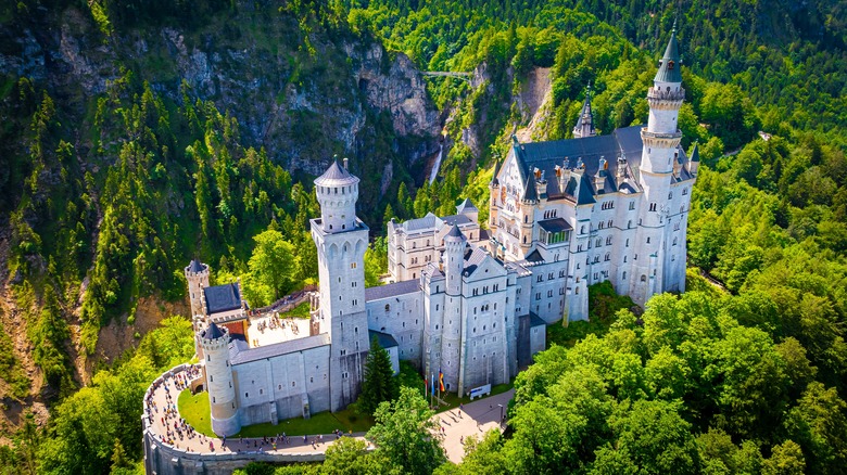 Neuschwanstein Castle in the spring