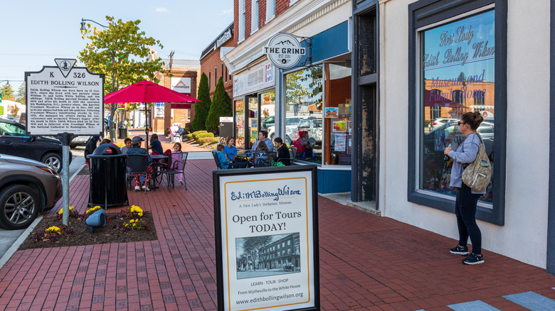 A street in downtown Wytheville