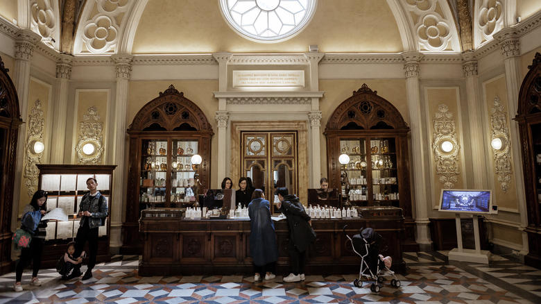 Interior of antique pharmacy