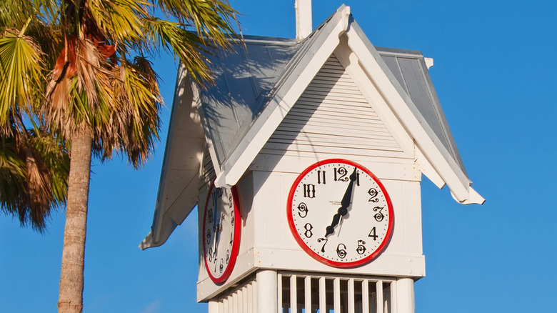 Old clocktower Cortez Fishing Village