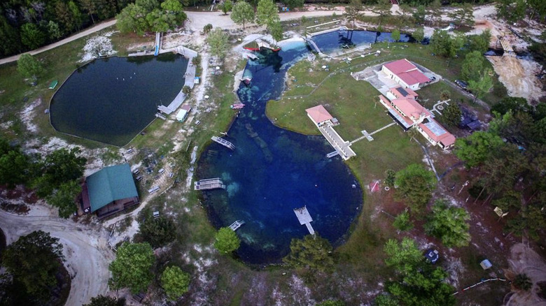 An aerial view of Vortex Spring, Florida