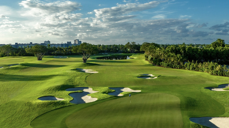 the golf course at Shell Bay Club in Florida