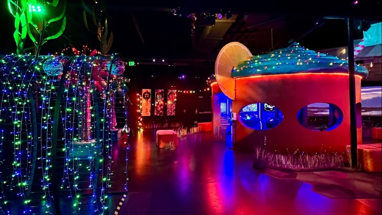 Colorfully lit art installations at FloridaRAMA