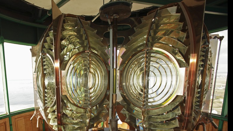 Fresnel lenses from an old lighthouse