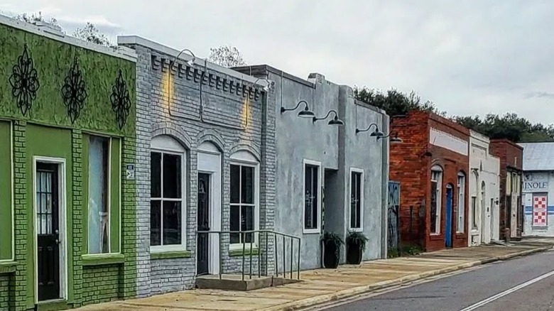 Storefronts in Waldo, Florida