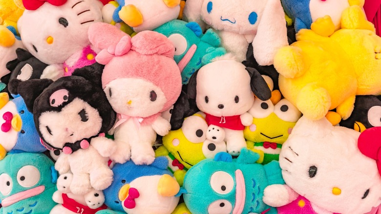 Japanese character stuffed toys