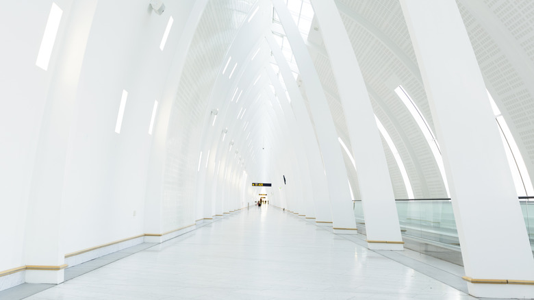 Modern design of Copenhagen Airport