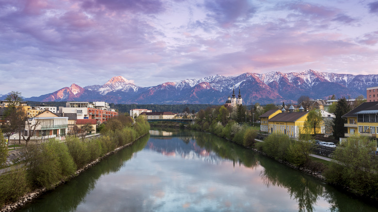 river in Villach, Austria