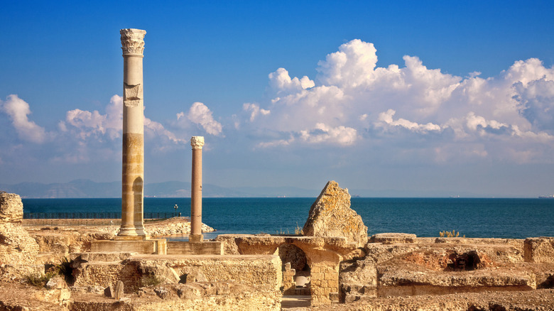 Ruins of Carthage in Tunisia