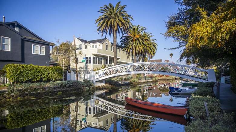 Canals at Venice Beach in California