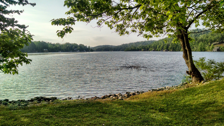 View of Lake Burton from Moccasin Creek State Park