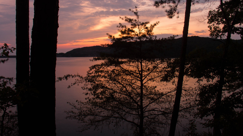 Carters Lake at sunset, Georgia