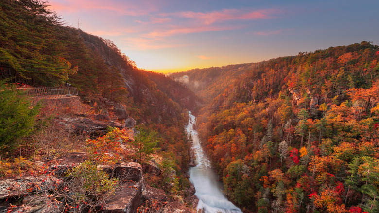 Tallulah Gorge in Tallulah Falls, Georgia