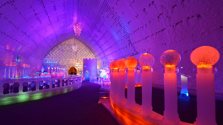 Inside the Aurora Ice Museum