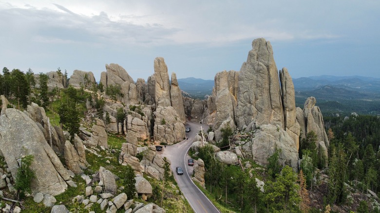 Needles Highway from above, South Dakota