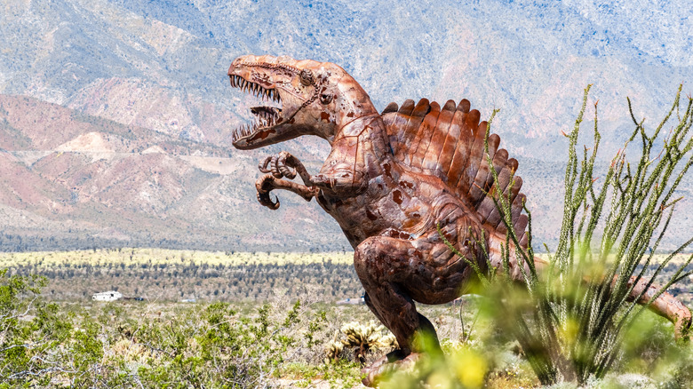 Dinosaur sculpture at Galleta Meadows, Anza-Borrego Desert State Park