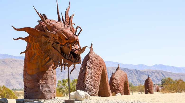 Sea dragon sculpture at Galleta Meadows, Anza-Borrego Desert State Park