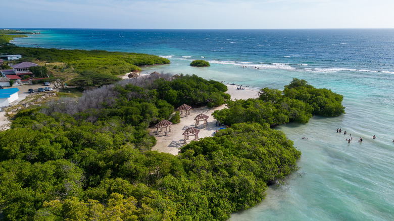 Mangel Halto Beach aerial view