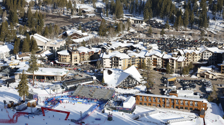 Aerial view of Palisades Tahoe