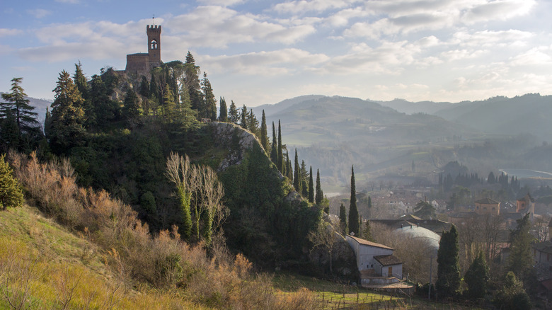 View of the tower in Brisighella