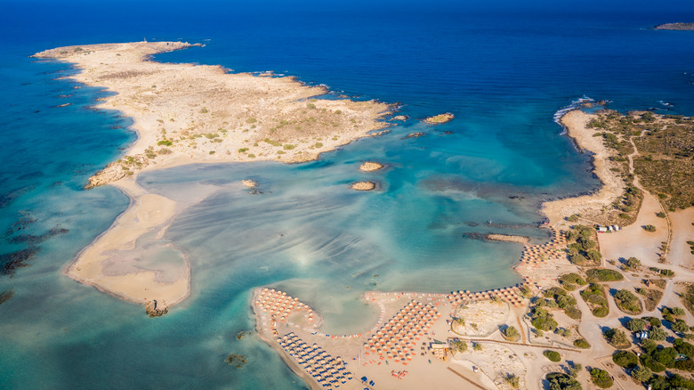 Elafonisi beach in Crete, Greece