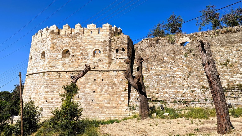 Remnants of the Castle of Patras in Patras, Greece