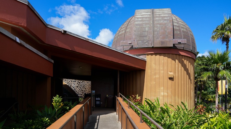 Exterior of the planetarium at the Bishop Museum