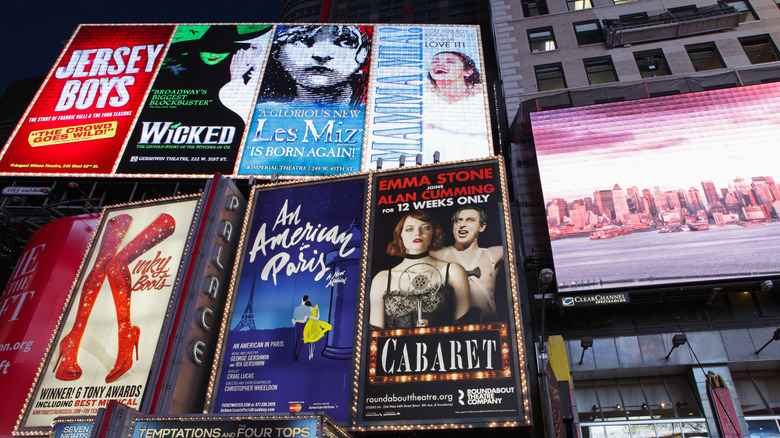 Broadway show signs