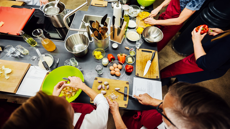 People at a cooking class