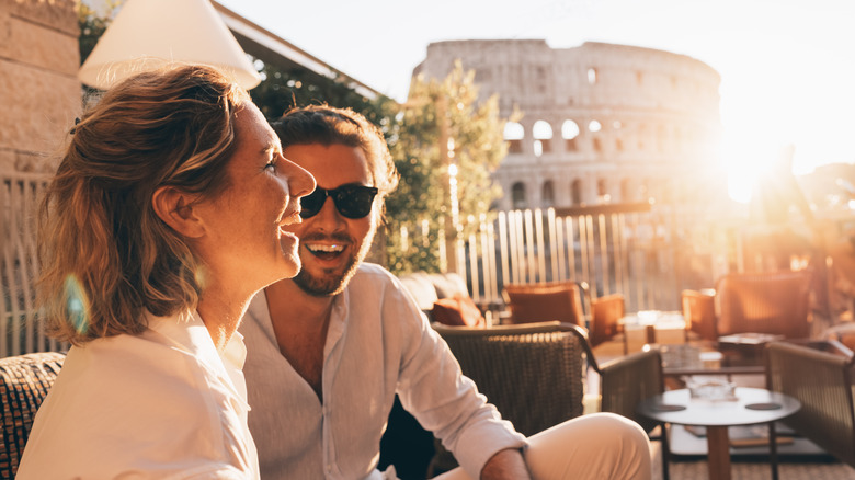 A couple in Rome