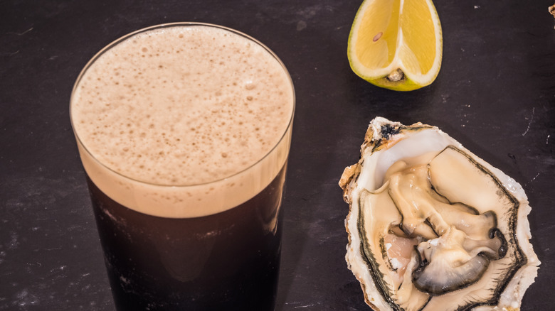 Guinness and fresh oysters