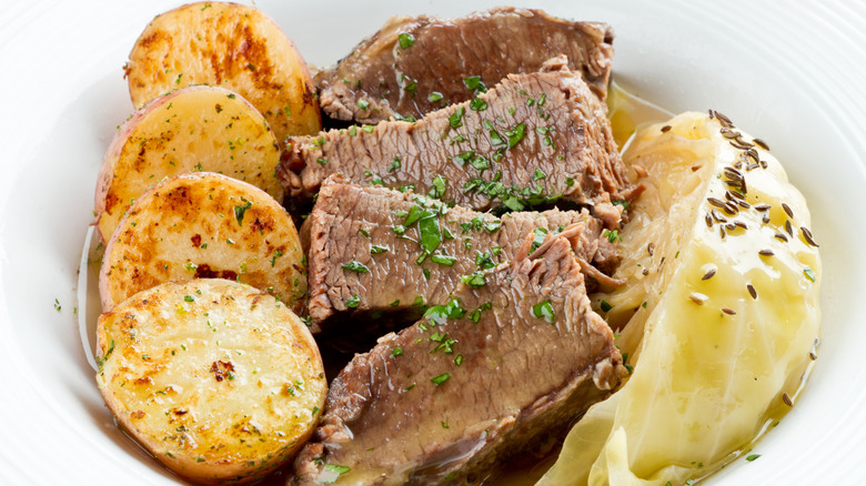 Corned beef and potatoes