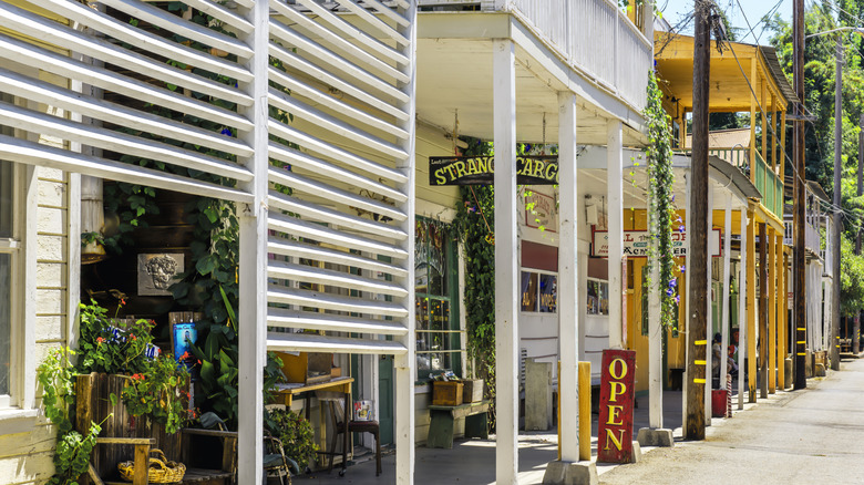 Storefronts in the Locke Historic District