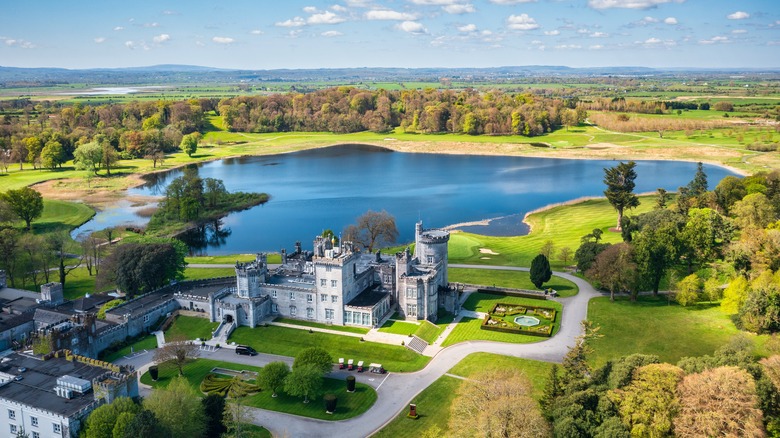 Aerial view of Dromoland Castle in Ireland