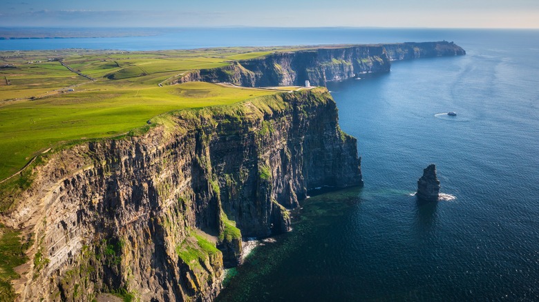 View of the Cliffs of Moher in Ireland