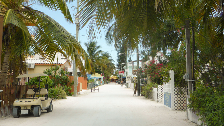 The quaint streets of Caye Caulker, Belize