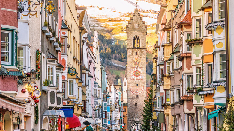 Torre delle Dodici during the Christmas season