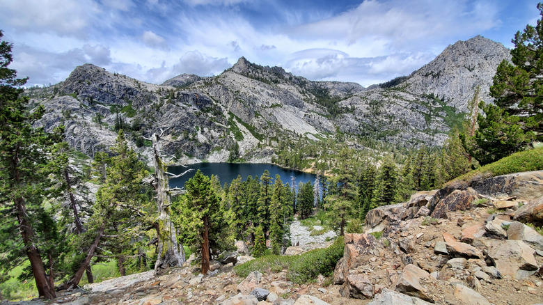 Alpine lake in Desolation Wilderness California